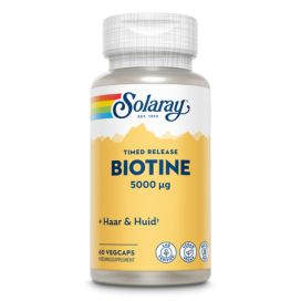 Solaray Biotine Time Release 5.000 mcg 60 Vega Caps