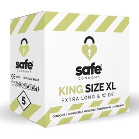 SAFE KING SIZE XL SAFE CONDOOMS5 ST