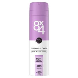 8X4 DEODORANT SPRAY VIBRANT FLOWER