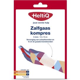 HELTIQ ZALFKOMPRES 7.5x10CM    6 ST