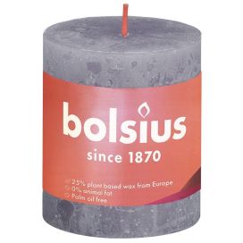 Bolsius Rustiek Stompkaars Shine 80/68 Frosted Lavender 1 Stuk