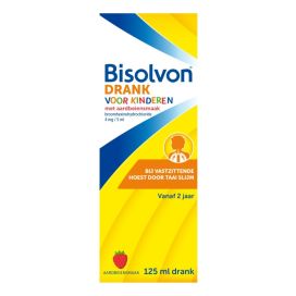 Bisolvon Broomhexine Hoest Drank voor Kinderen Aardbeiensmaak 125 ml