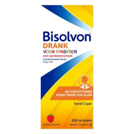 Bisolvon Broomhexine Hoestdrank voor Kinderen Aardbei 200ml