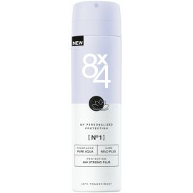 8X4 DEODORANT SPRAY PURE AQUA 150ML