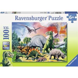 PUZZEL 100 XXL TUSSEN DE DINOSAURIë