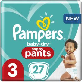 PAMPERS BABY DRY PANTS S3 MIDI27 ST