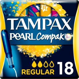 TAMPAX COMPAK PEARL REGULAR   18 ST