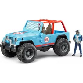 BRUDER JEEP CROSS COUNTRY BLAUW MET