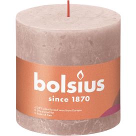Bolsius Rustiekkaars shine 80/68 misty pink 1 Stuk