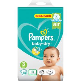 PAMPERS BABY DRY 3 - 152 STUKS