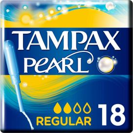 TAMPAX TAMPONS PEARL REGULAR   18ST