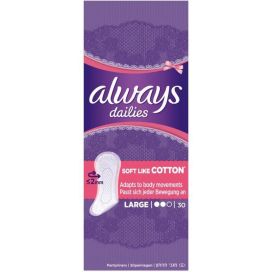 ALWAYS DAILIES INLEG SOFT COTTON L