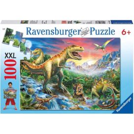 PUZZEL 100 XXL BIJ DE DINOSAURUSSEN