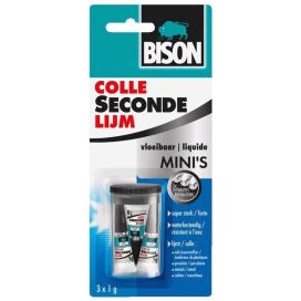 BISON SECONDE LIJM VLOEIBAAR 3X1 GR