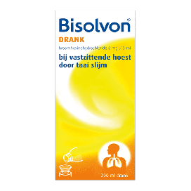Bisolvon Broomhexine Hoest Drank bij Vastzittende Hoest 200 ml