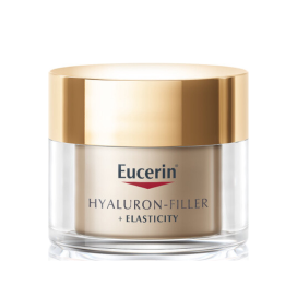 Eucerin Hyaluron-Filler + Elasticity Anti-Rimpel Nachtcrème - Vermindert Donkere Vlekken en Rimpels - Hyaluronzuur en Thiamidol - 50 ml