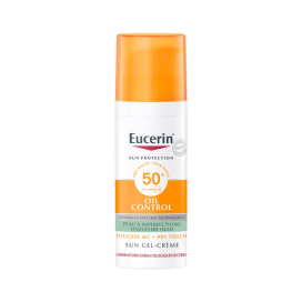 Eucerin Sun Oil Control Gel-Crème Zonnebrand Gezicht - SPF 50+ - Zonbescherming voor Vette en Acne-gevoelige Huid - 50 ml