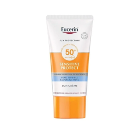 Eucerin Sun Sensitive Protect Crème Zonnebrand Gezicht - SPF 50+ - Zonbescherming - 50 ml