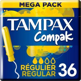 TAMPAX COMPAK REGULAR         36 ST