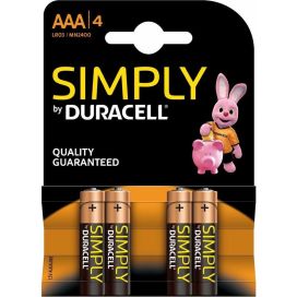 DURACELL BATTERIJ SIMPLY AAA - PER