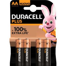 DURACELL ALKA PLUS AA           4st