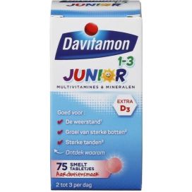 DAVITAMON JUNIOR 1+ SMELTTABL75 TBL