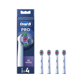 Oral-b Pro 3D White Opzetborstels voor Elektrische Tandenborstel 4 Stuks