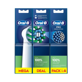 Oral-b Pro Cross Action Opzetborstels voor Elektrische Tandenborstel 6 Stuks