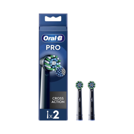 Oral-b Pro Cross Action Black Opzetborstels voor Elektrische Tandenborstel 2 Stuks