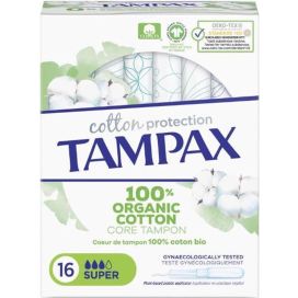 TAMPAX ORGANIC COTTON SUPER 16ST