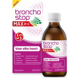 Bronchostop Hoestdrank MAX 8-in-1 - Hoestdrank voor alle hoest - 120 ml