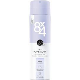 8X4 DEODORANT SPRAY PURE AQUA